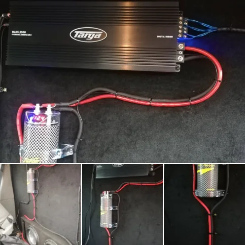 Rockford Fosgate subwoofer and Targa amplifier sound system installation
